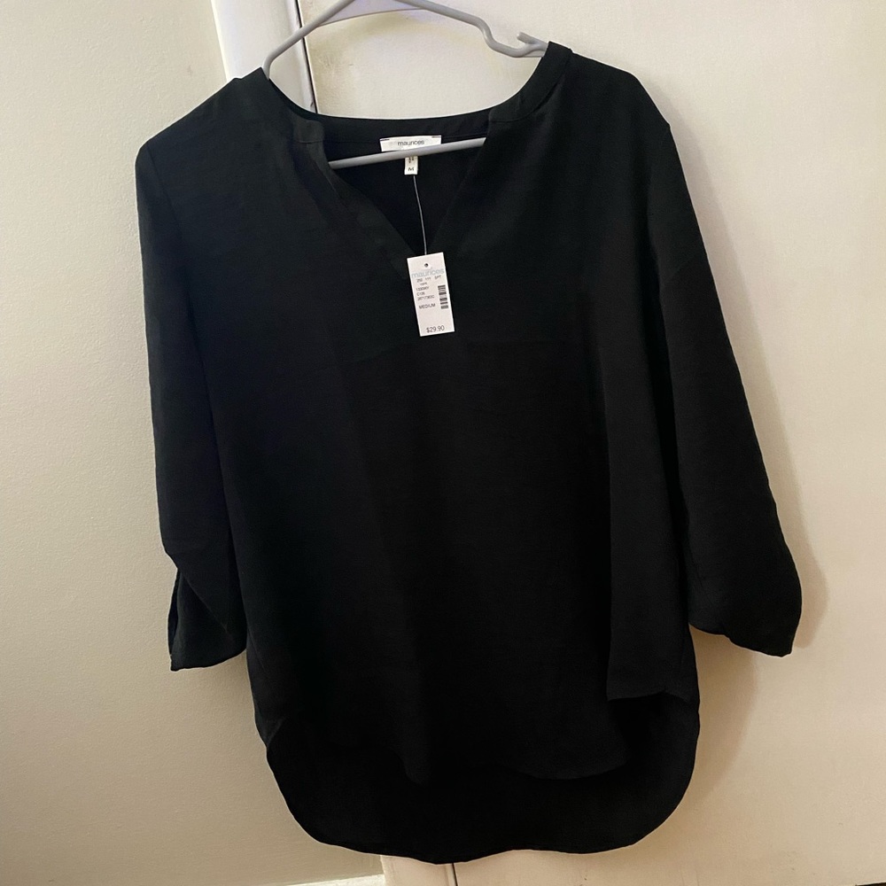 Maurices Atwood 3/4 Sleeve Popover Blouse